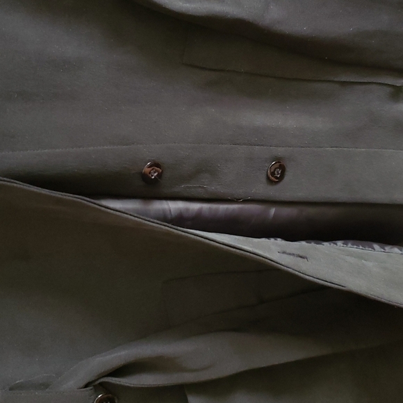 Design by Pat Argenti 100% silk black blazer jacket waist tie, split hem vintage - Picture 6 of 10